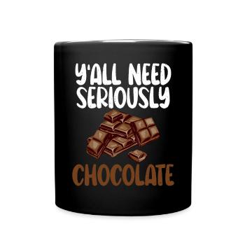 Cadeaux pour amateurs de chocolat - Mug uni - noir - Devant