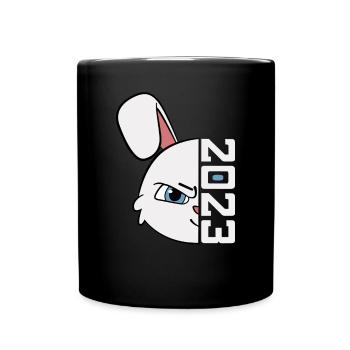 Rabbit 2023 Chinese New Year Year of the Rabbit - Full Colour Mug - black - Front