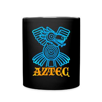 Azteken Gott - Tasse einfarbig - Schwarz - Vorne