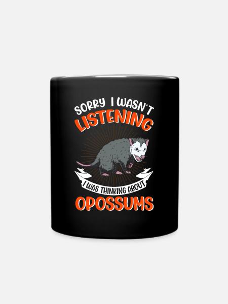 Opossum Geschenk Possum Beutelratte - Tasse einfarbig - Schwarz