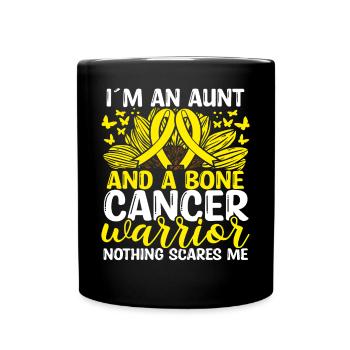 Cancer des os Mois du ruban Mouvement Tante - Mug uni - noir - Devant