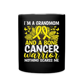 Mois du ruban du cancer des os Grand-mère Grand-mère - Mug uni - noir - Devant