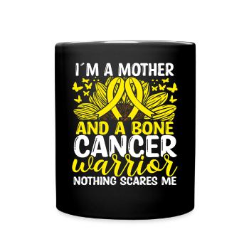 Cancer des os Mois du ruban Mouvement Maman Mère - Mug uni - noir - Devant