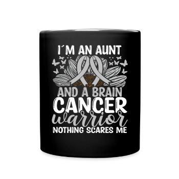 Brain Tumor Ribbon Month Movement Aunt - Tasse einfarbig - Schwarz - Vorne