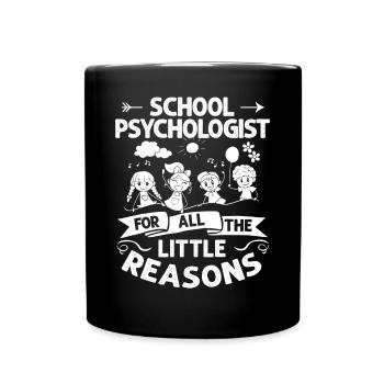 Schulpsychologe Schulpsychologie Psychologie - Tasse einfarbig - Schwarz - Vorne