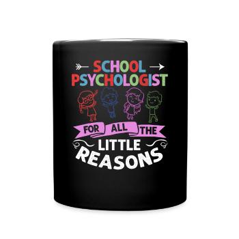 Schulpsychologe Schulpsychologie Psychologie - Tasse einfarbig - Schwarz - Vorne