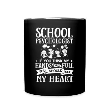 Schulpsychologe Schulpsychologie Psychologie - Tasse einfarbig - Schwarz - Vorne