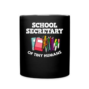 Secrétaire d’école Secrétariat de l’école Bureau du personnel - Mug uni - noir - Devant