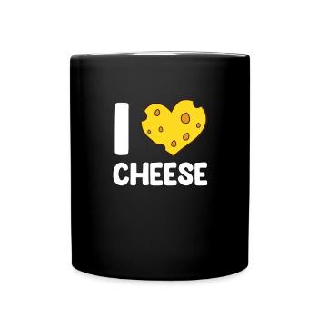 Cheese Quote Funny Food Lover Cheese Lover - Full Colour Mug - black - Front
