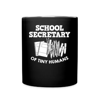 Secrétaire d’école Secrétariat de l’école Bureau du personnel - Mug uni - noir - Devant