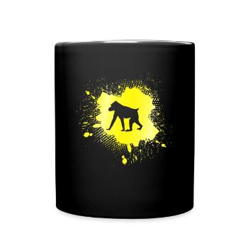 Singe - Mug uni - noir - Devant