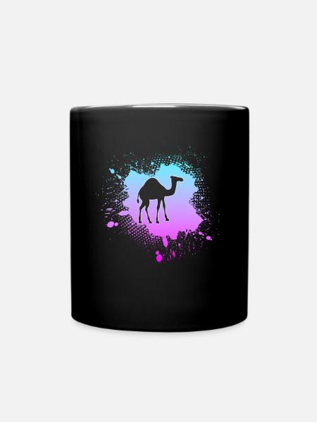 Dromedar - Tasse einfarbig - Schwarz