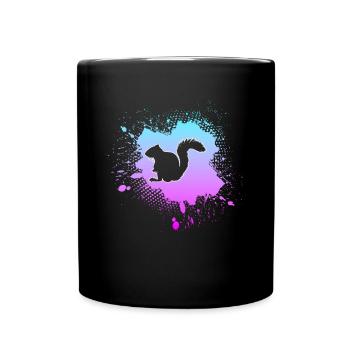 Squirrel - Full Colour Mug - black - Front