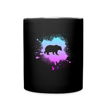Bear - Full Colour Mug - black - Front