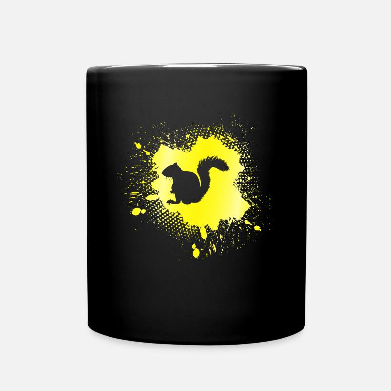 Eichhörnchen - Tasse einfarbig - Schwarz