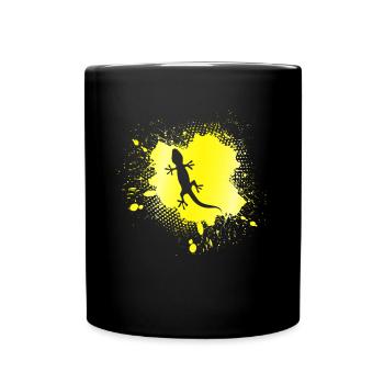 Eidechse - Tasse einfarbig - Schwarz - Vorne