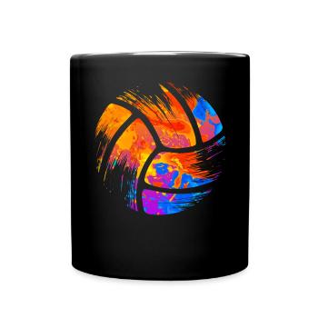 Volleyball Volleyball Player Beach Volleyball - Full Colour Mug - black - Front
