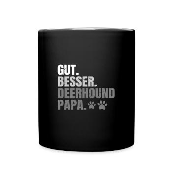 Deerhound - Tasse einfarbig - Schwarz - Vorne