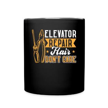 Elevator Repair Hair - Don't Care - Tasse einfarbig - Schwarz - Vorne