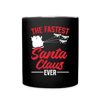 Le Père Noël le plus rapide de tous les temps - Noël Santa Dro - Mug uni - noir - Devant