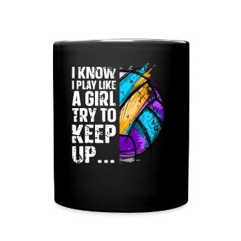 Volleyball - Full Colour Mug - black - Front