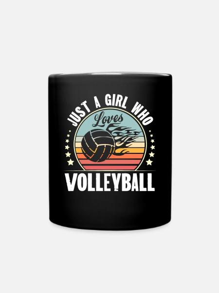 Volleyball - Tasse einfarbig - Schwarz