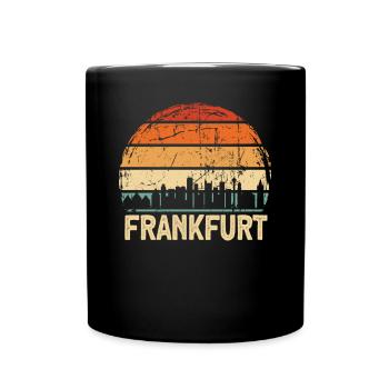 Frankfurt - Tasse einfarbig - Schwarz - Vorne