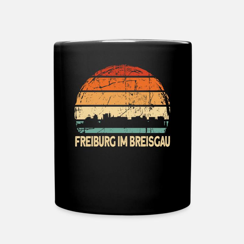 Freiburg - Tasse einfarbig - Schwarz