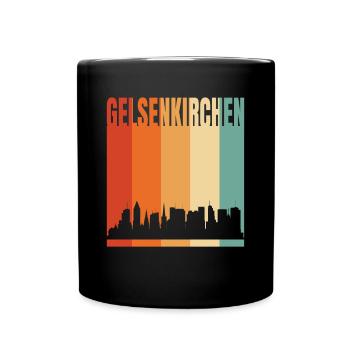 Gelsenkirchen - Tasse einfarbig - Schwarz - Vorne