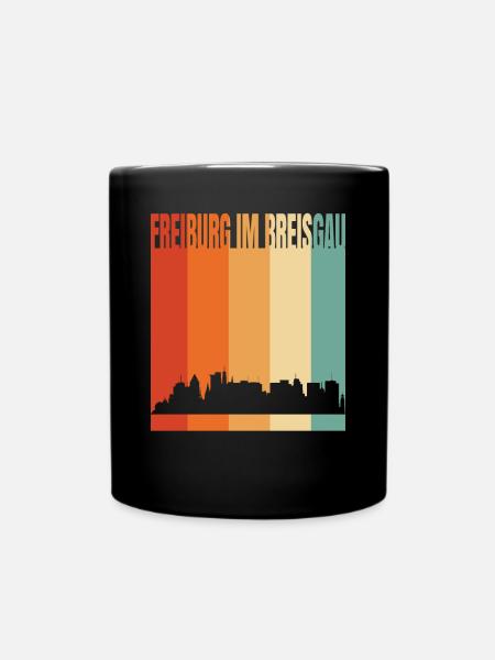 Freiburg - Tasse einfarbig - Schwarz