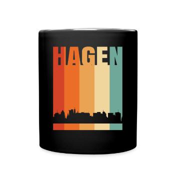 Hagen - Tasse einfarbig - Schwarz - Vorne