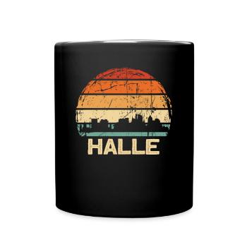 Halle - Tasse einfarbig - Schwarz - Vorne