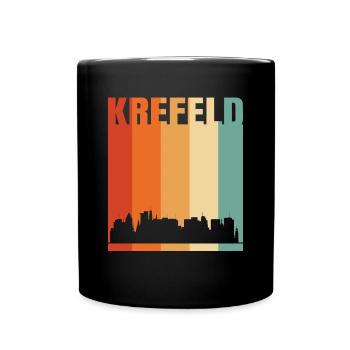 Krefeld - Tasse einfarbig - Schwarz - Vorne