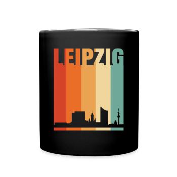 Leipzig - Tasse einfarbig - Schwarz - Vorne