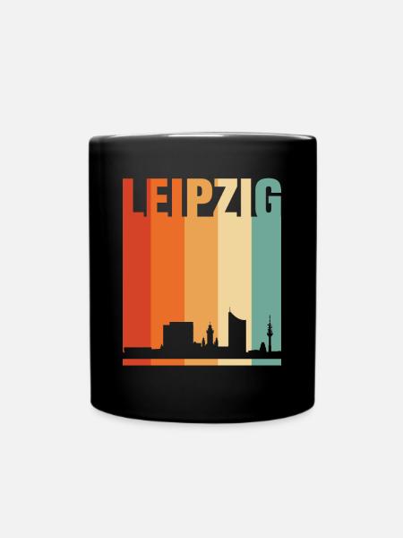 Leipzig - Tasse einfarbig - Schwarz