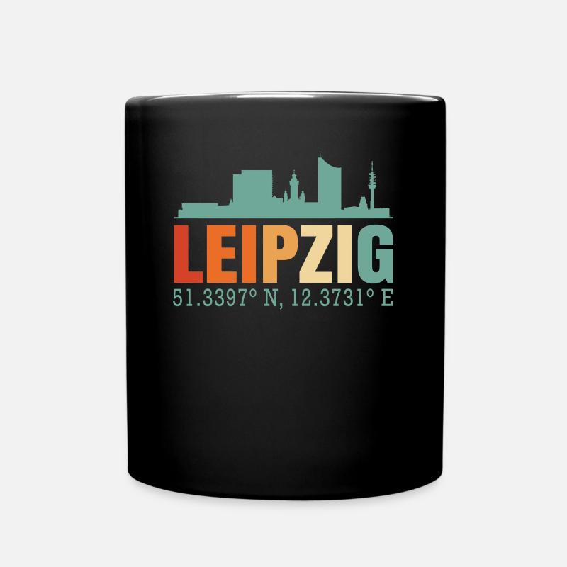 Leipzig - Tasse einfarbig - Schwarz