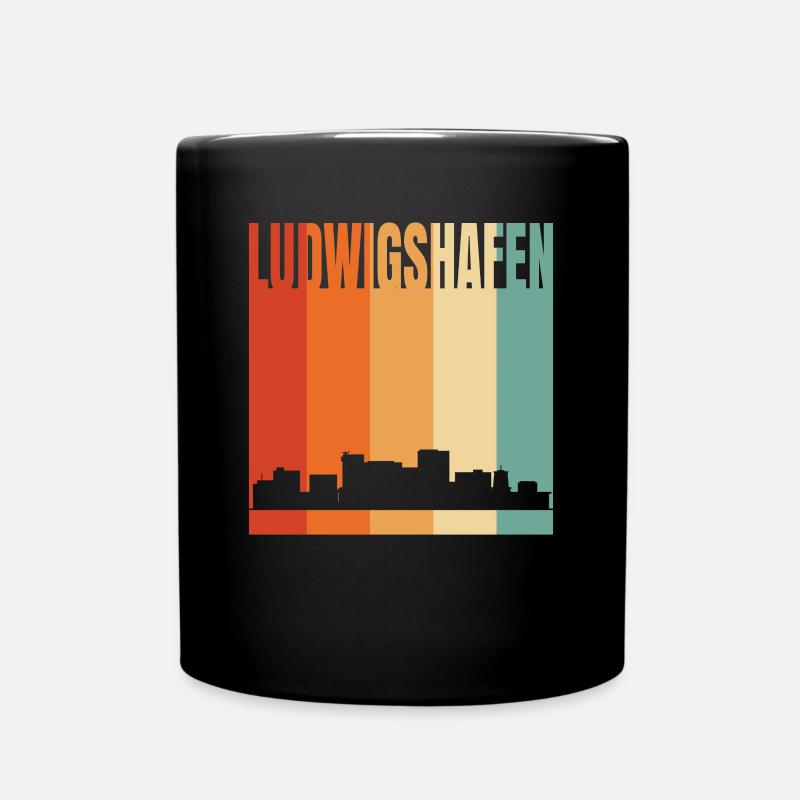 Ludwigshafen - Tasse einfarbig - Schwarz