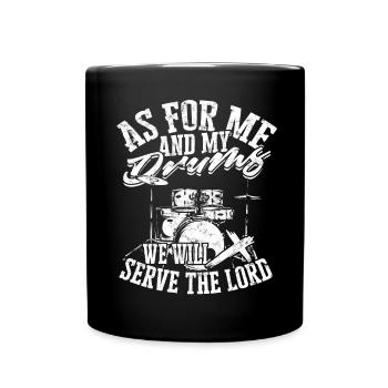Drummer Jesus Cross Drummer Drummer - Full Colour Mug - black - Front