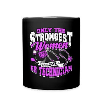 Emergency Department Nurse Hospital Hospitals - Full Colour Mug - black - Front