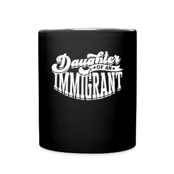 États-Unis Amérique Immigrants Citoyens américains FL américain - Mug uni - noir - Devant