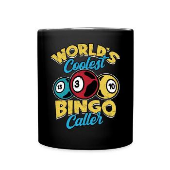 Bingo Jeu Joueur de bingo Grand-mère Loterie de jeu - Mug uni - noir - Devant