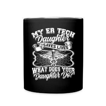 Emergency Department Nurse Hospital Hospitals - Full Colour Mug - black - Front