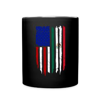 États-Unis Amérique Immigrants Citoyens américains FL américain - Mug uni - noir - Devant