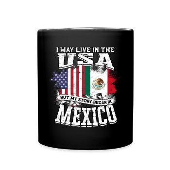 États-Unis Amérique Immigrants Citoyens américains FL américain - Mug uni - noir - Devant