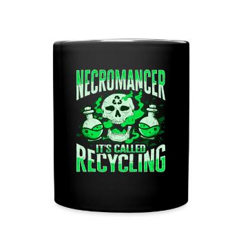 Conception de nécromanciens de recyclage de morts-vivants pour un - Mug uni - noir - Devant