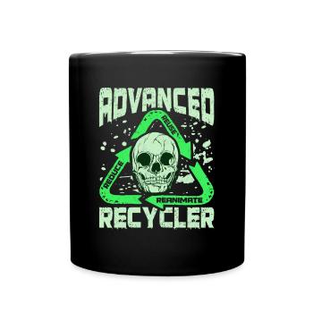 Undead Recycling Necromancer Design for a - Full Colour Mug - black - Front