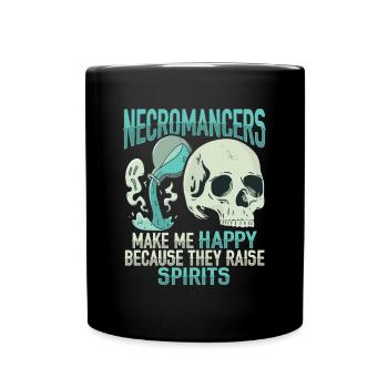 Untoter Nekromant Design für einen Satanisten - Tasse einfarbig - Schwarz - Vorne