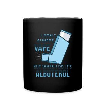 Albuterol Asthma Astmatiker - Tasse einfarbig - Schwarz - Vorne