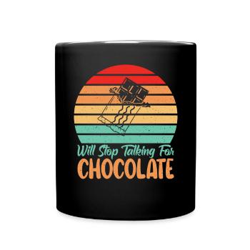 Chocolate Lover Gifts - Full Colour Mug - black - Front