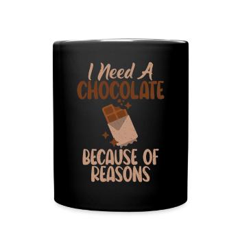 Cadeaux pour amateurs de chocolat - Mug uni - noir - Devant